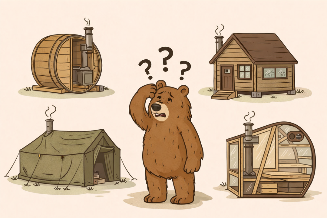 Barrels, Tents, Cabins, and NorthUps. How to Choose the Right Sauna?